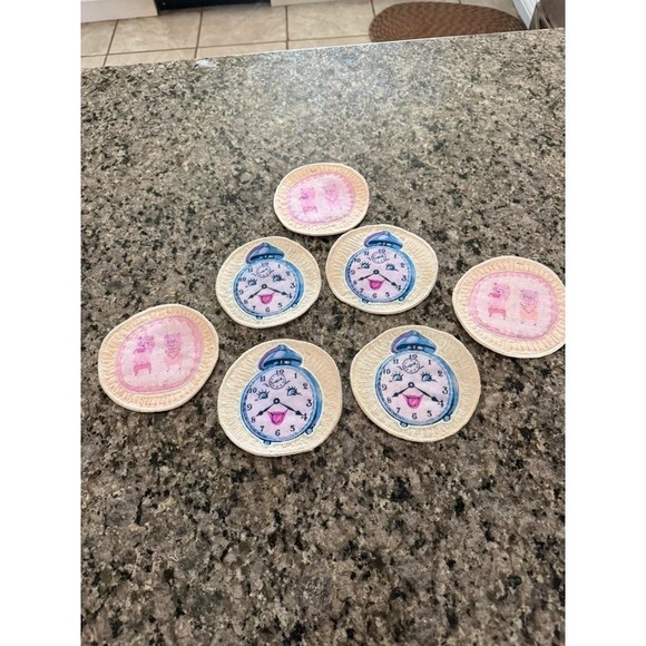 Homemade Other - Set of 7 colorful handmade quilted mug rugs / silverware rests